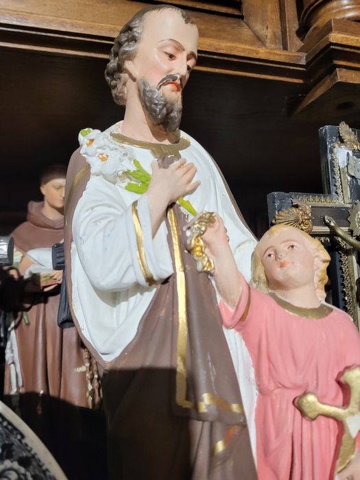 Stara figurka Święty Józef opiekun Jezusa