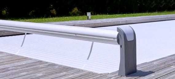 Roleta do  basenu Przykrycie basenu Open Aero plus żaluzja pvc 4 x 8m