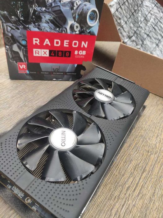 Ігрова відеокарта RX 480 Nitro+ 8GB, RGB, OC