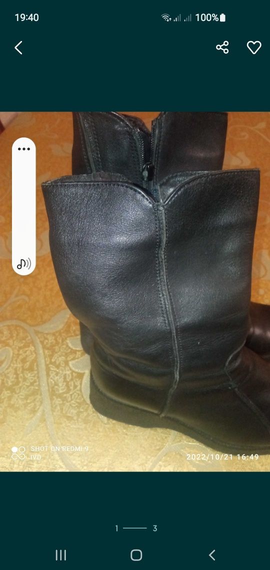 Продаю жіночі зимні шкіряні чоботи.
б/в  ,виробництво Україна
повний 3