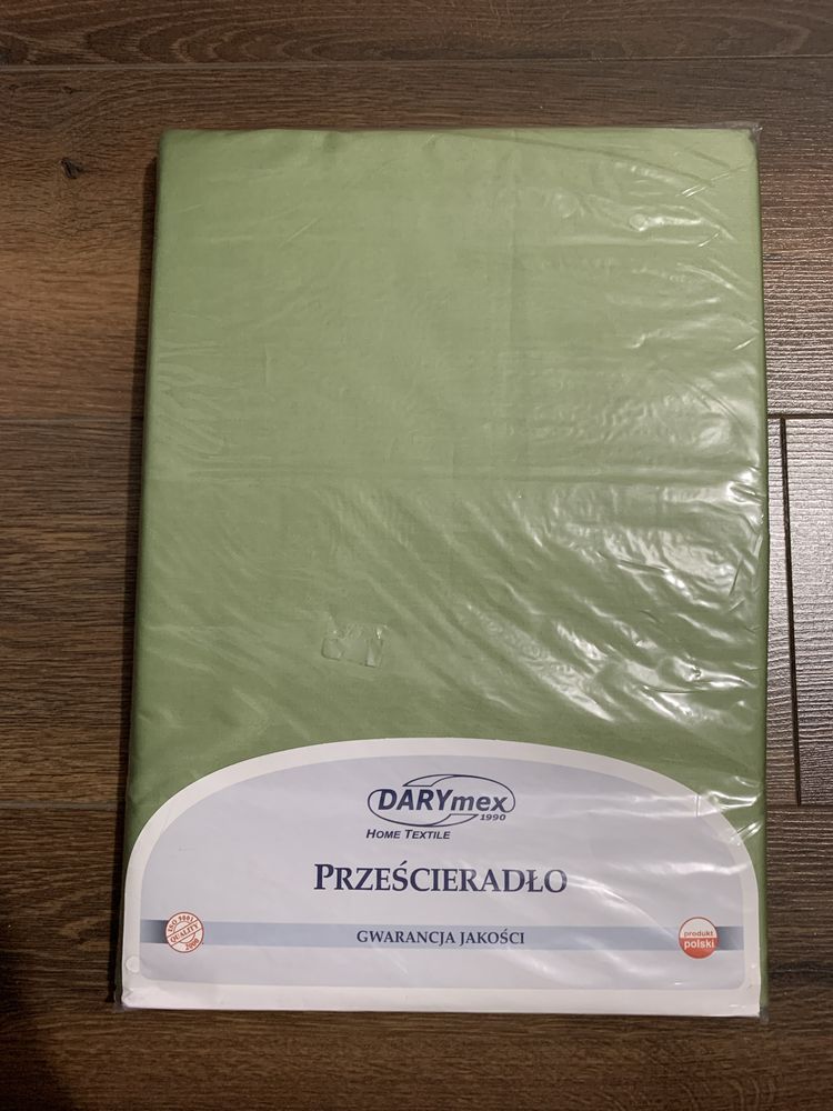 Nowe satynowe prześcieradło 200x220 cm