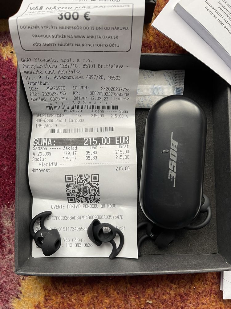 BOSE sport earbuds