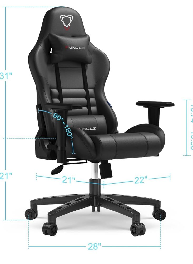 Nowy fotel gamingowy – ergonomiczny, regulowany, idealny dla graczy