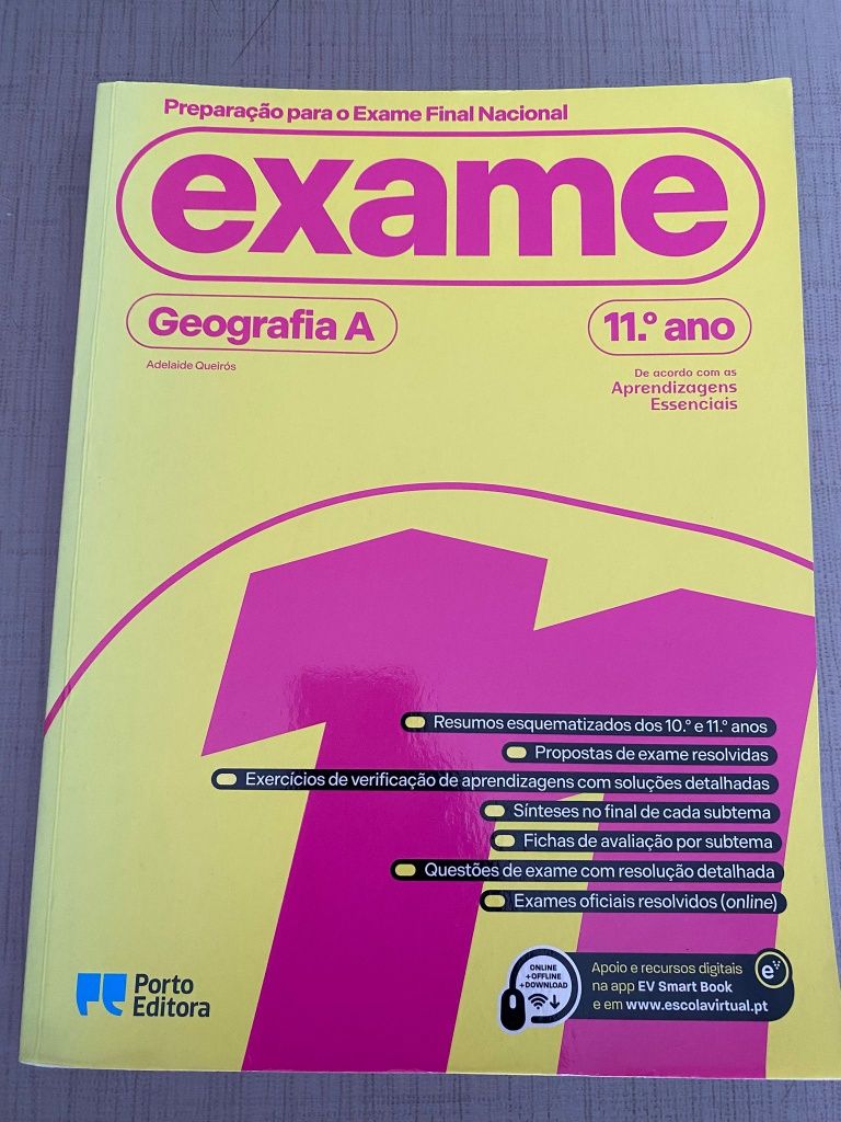 Preparação para exame nacional. Geografia A e Inglês 11 ano