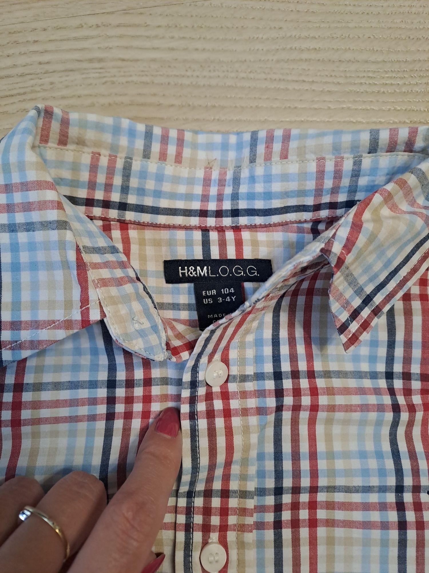 H&M koszula w kratkę dla chłopca r. 104
