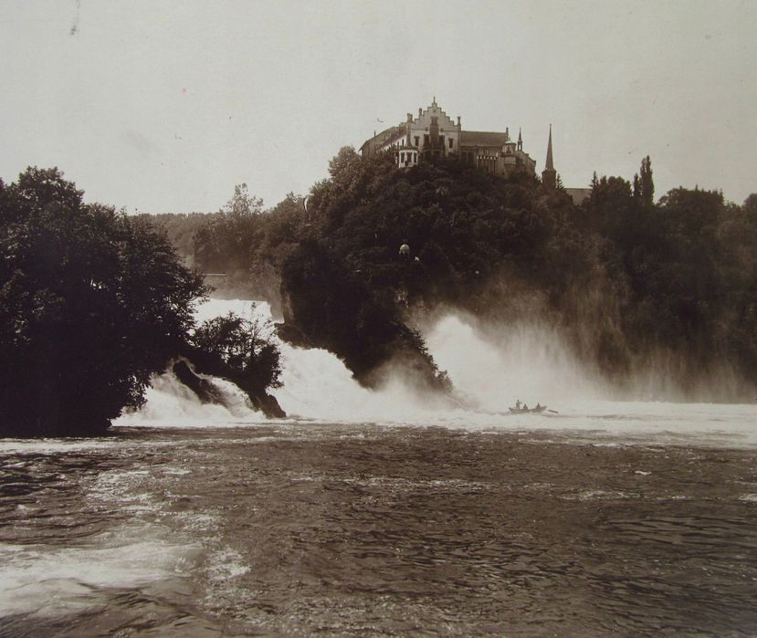 zdjęcie fotografia góry wodospad rheinfall 1900-20