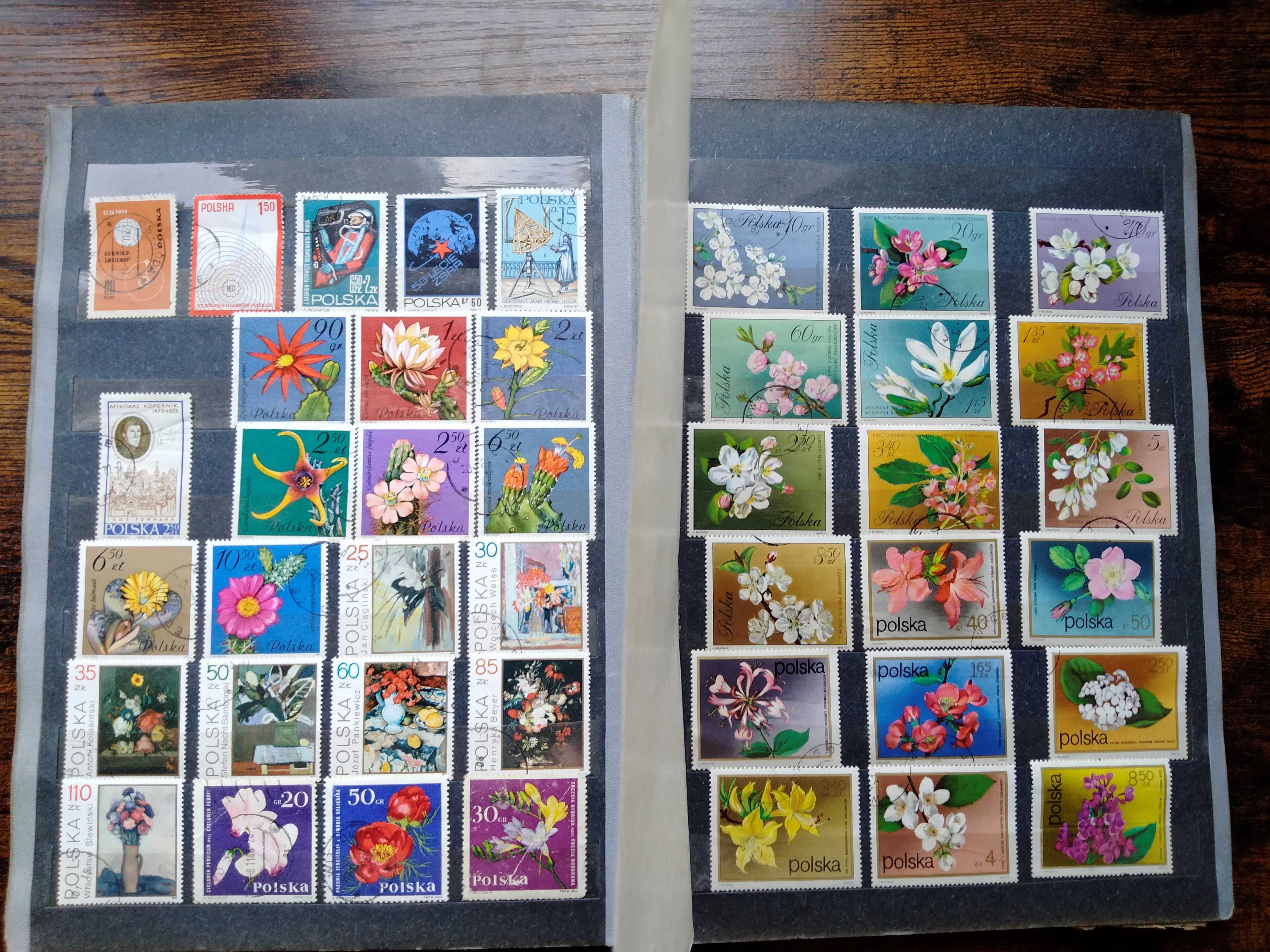 Ładna kolekcja znaczków pocztowych