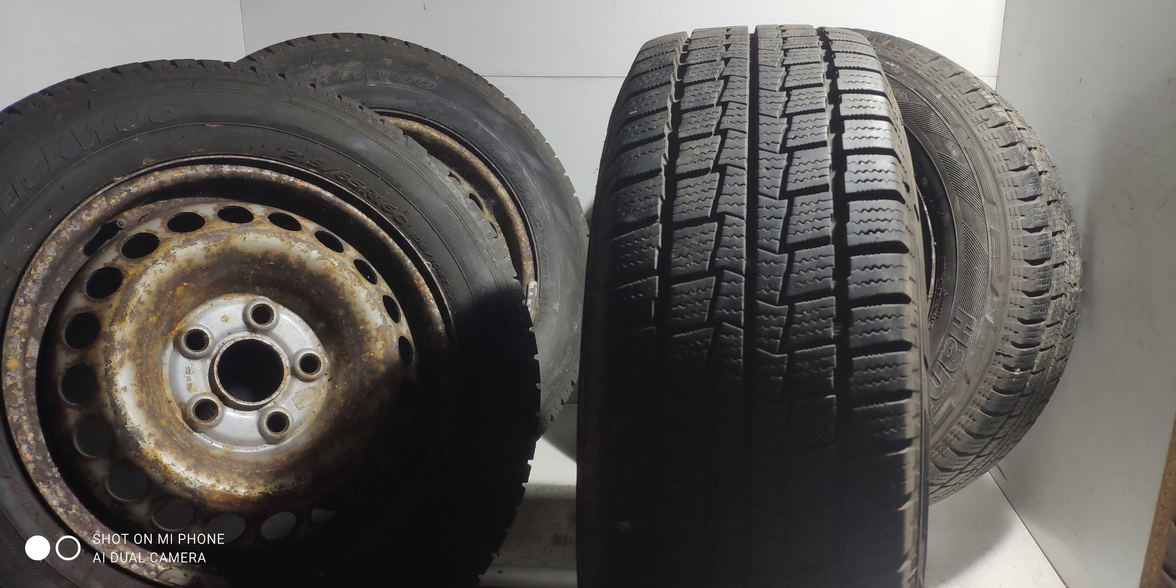 Koła 215/65R16C VW T5 5x120 komplet zimowe 106T komplet 4szt zimowe