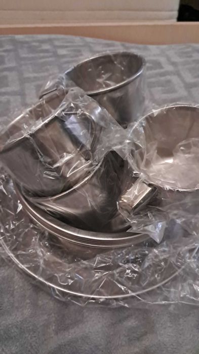 Набір посуду з нержавійки