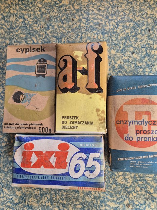 Oryginalne proszki do prania z prl-u