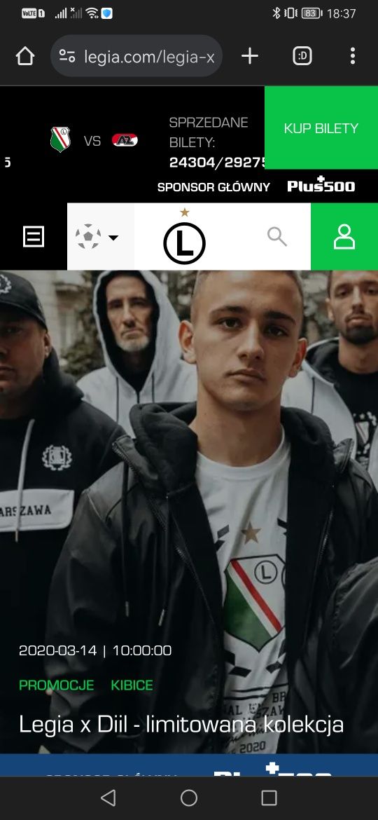 Bluza Legia I Dill Gang Z limitowanej serii rozmiar L