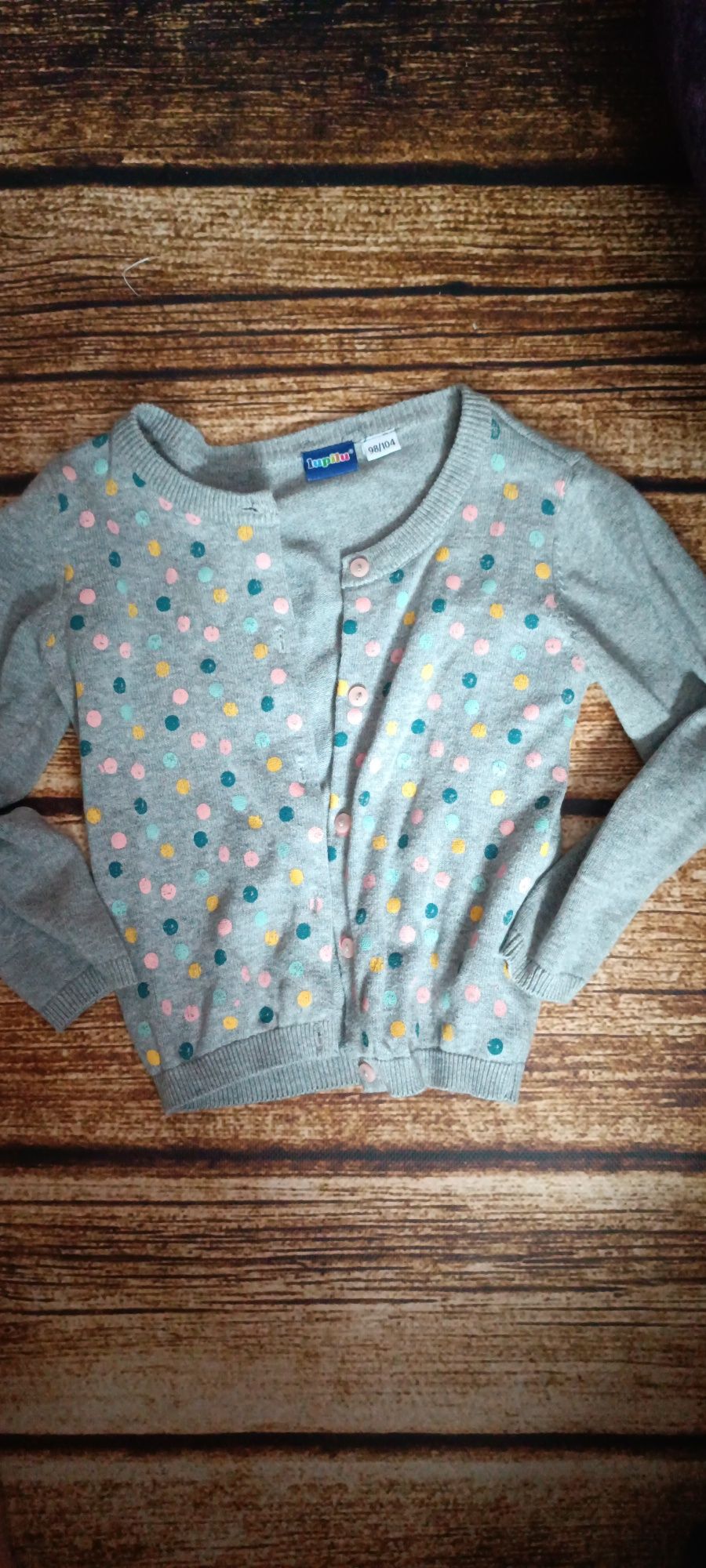 98/104 sweter rozpinany