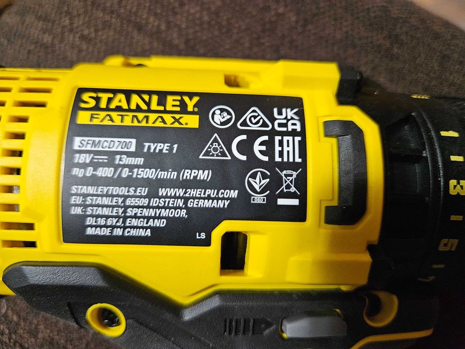 Stanley wkrętarka V20 Fat max + aku 2ah