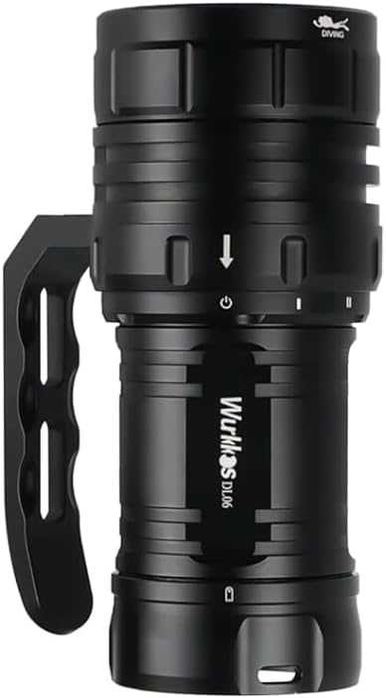Latarka do nurkowania LED WURKKOS DL06 IPX8 wodoszczelna kamping