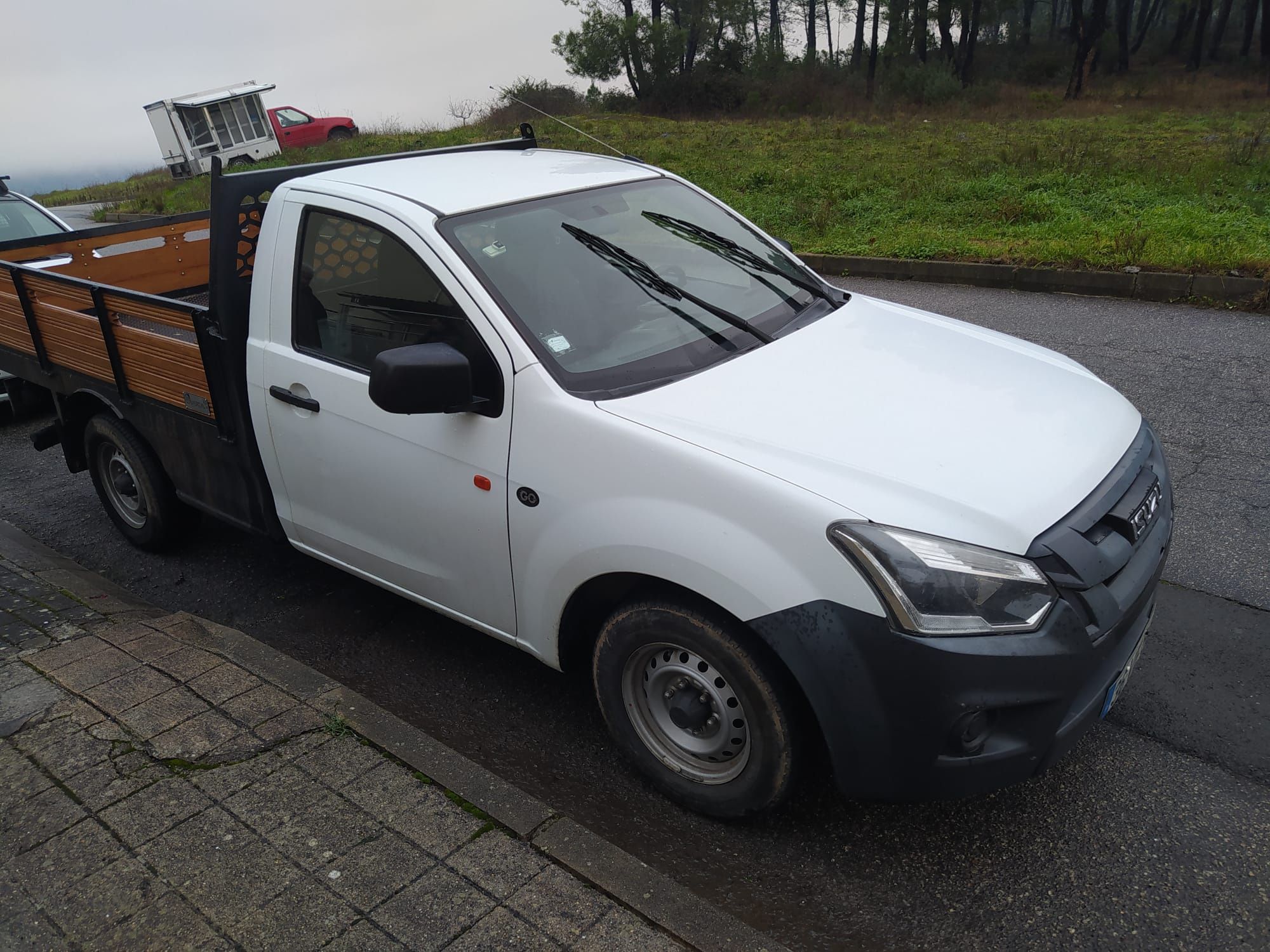 Isuzu com caixa de madeira nova