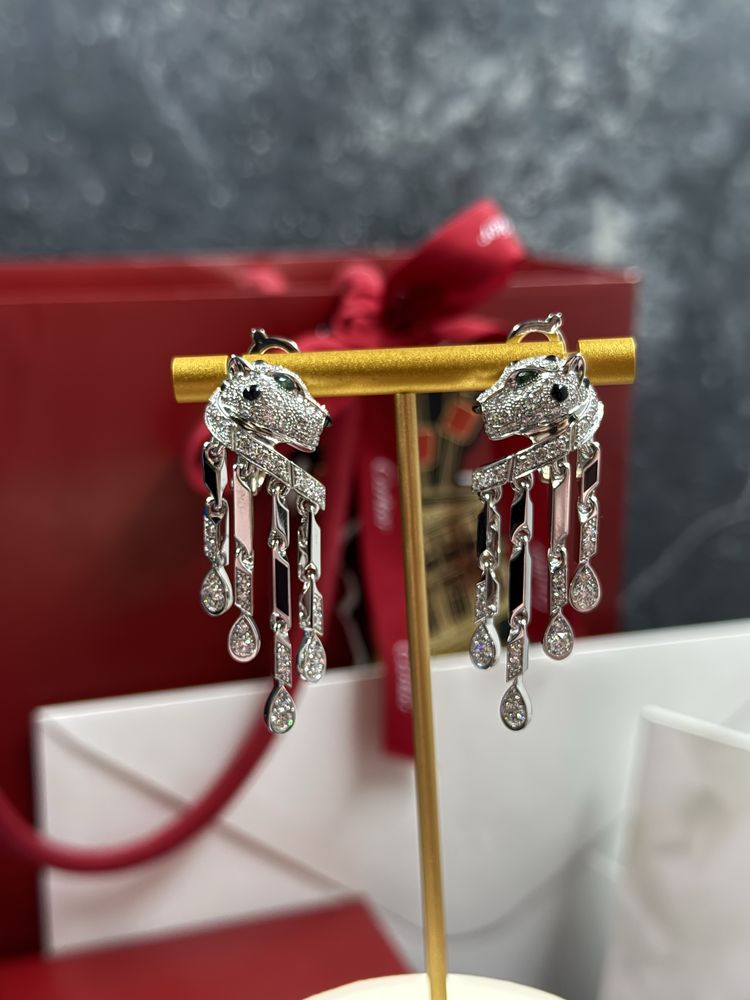 Сережки біле золото 750 проба
