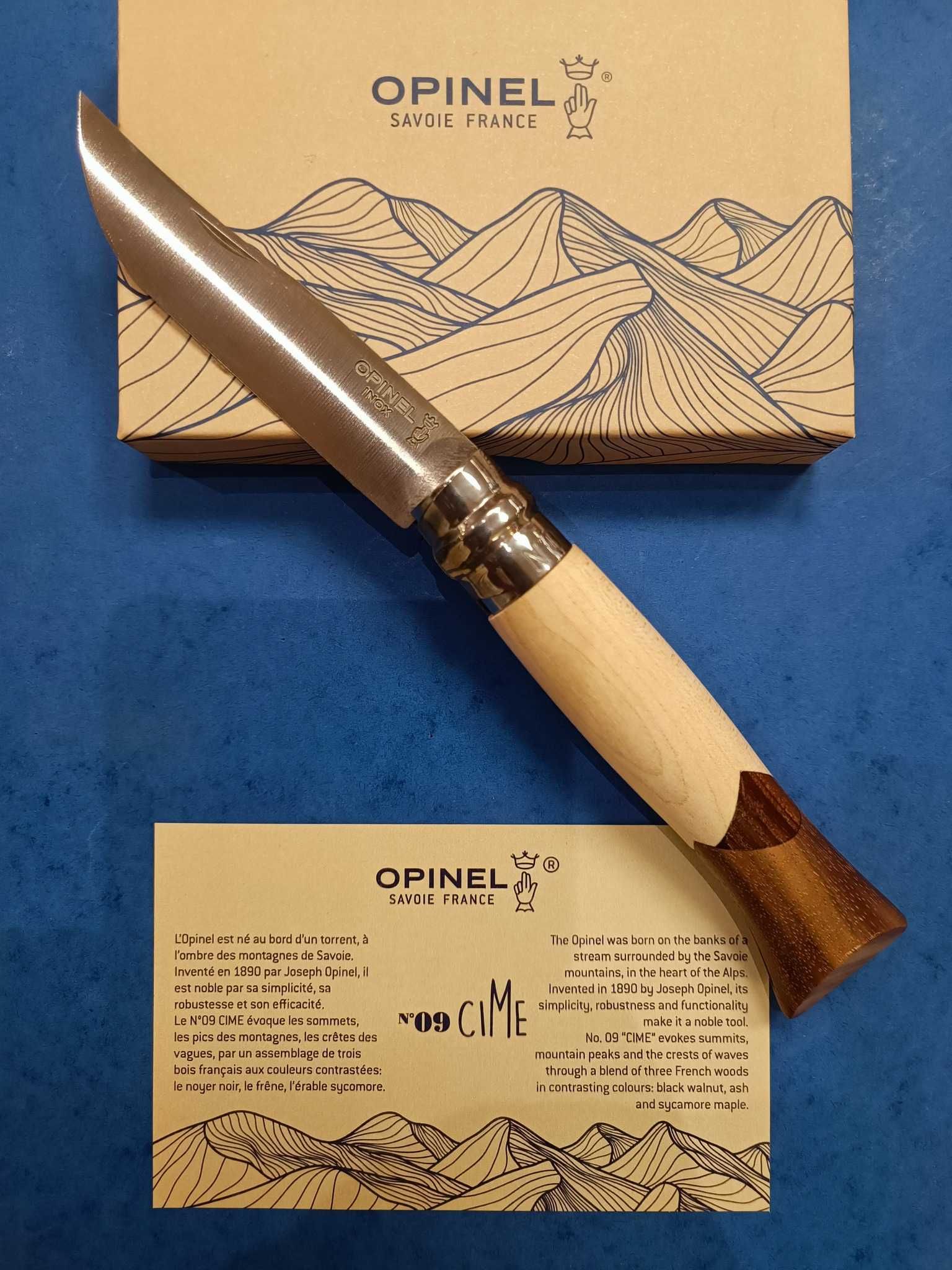 Подарунковий Opinel Cime 9 вишуканий колекційний  ексклюзивний ніж нож