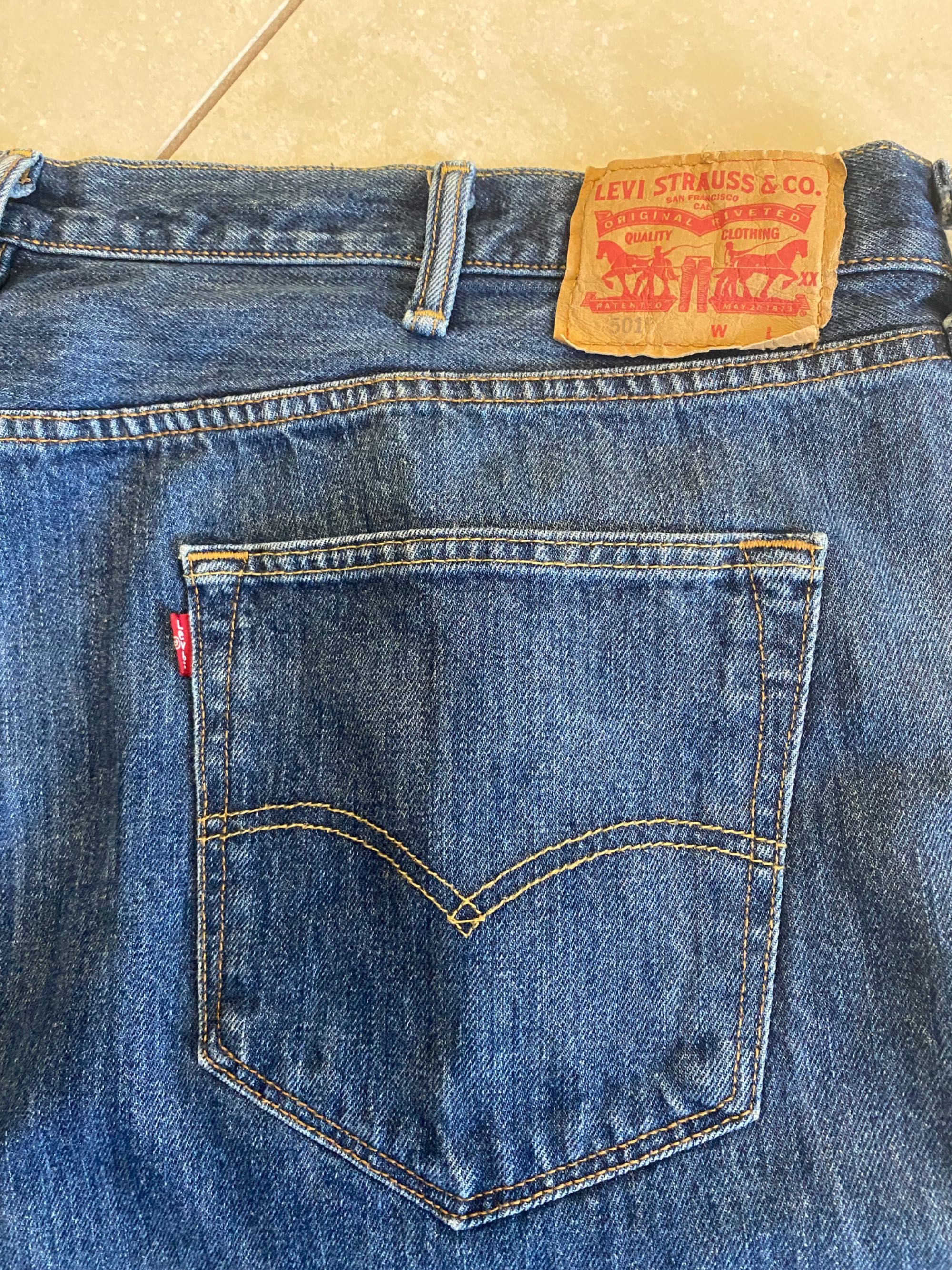 Levi’s 501 kultowe męskie spodnie jeansy 46/32 proste, extra duże