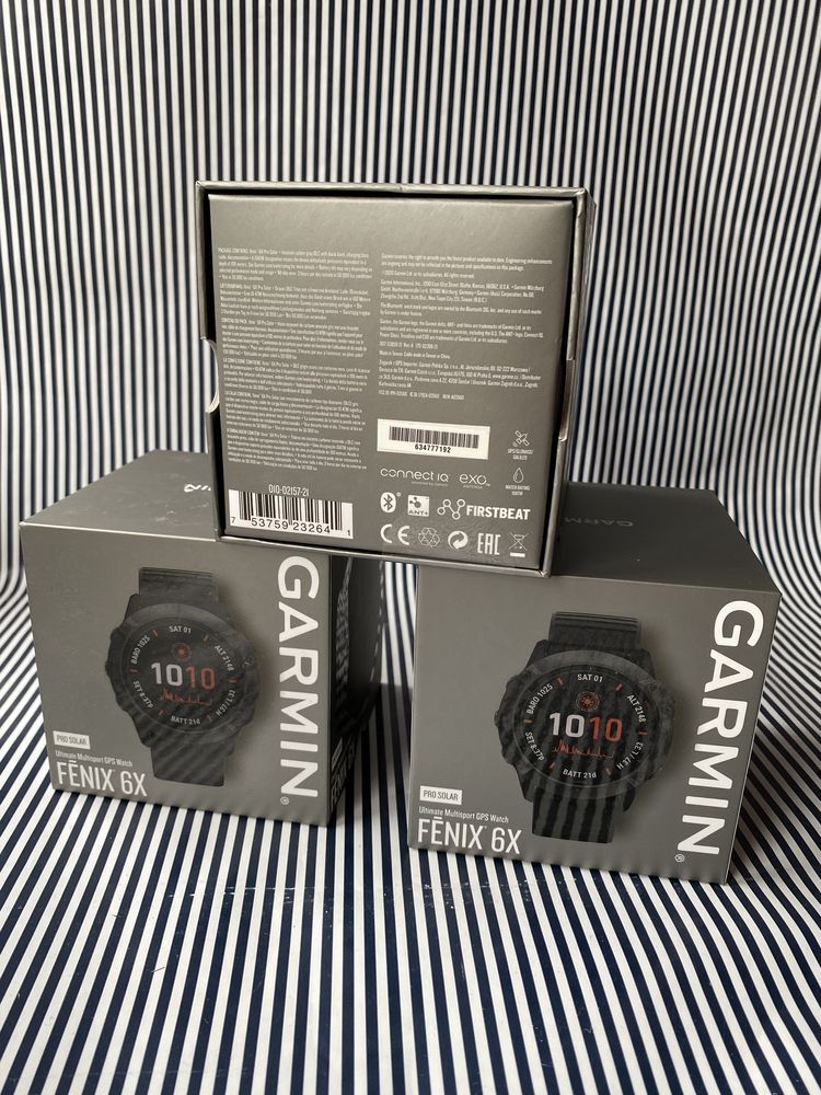 Смарт годинник Garmin Fenix 6X Pro Solar Black Band 010-02157-21