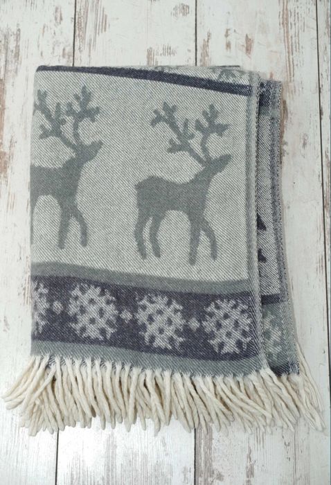 Плед шерстяной ТМ Vladi ONTARIO Олені (Норвегія)