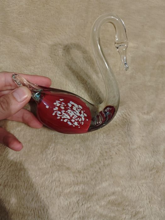 Piękny szklany labadek murano PRL ciekawy staroć antyk zabytek