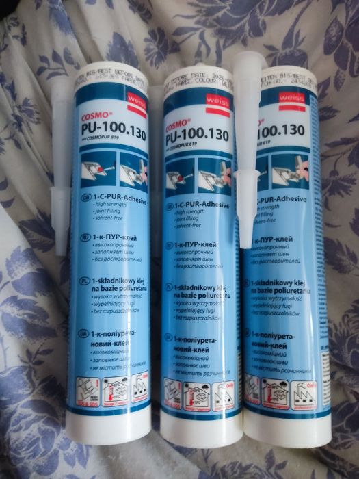 Клей Cosmo PU 100.130 монтажний універсальний клей