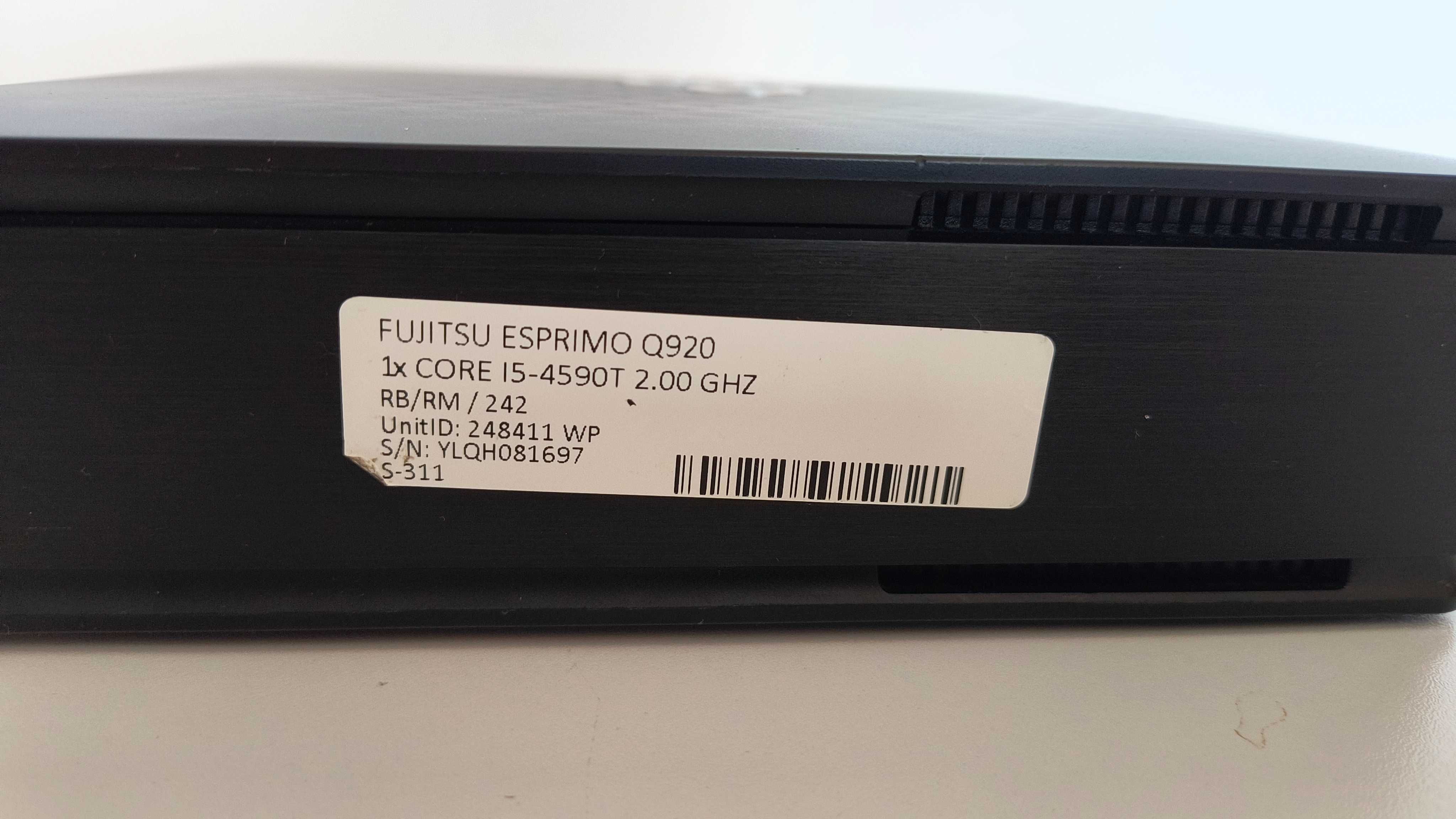Komputer Mini PC Fujitsu Esprimo Q920 i5-4590T 8GB 320GB HDD Windows10