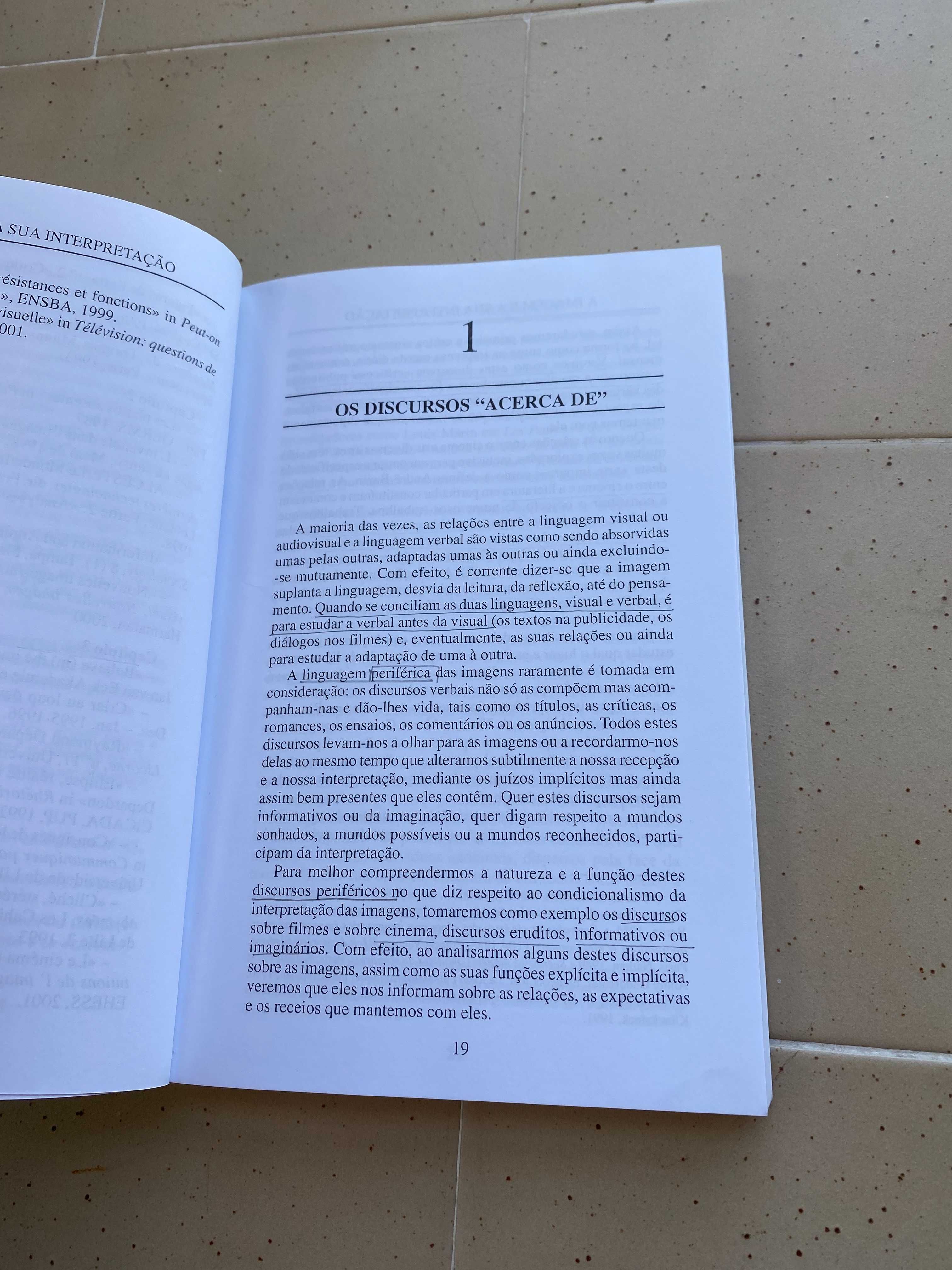 "A Imagem e a Sua Interpretação"de Martine Joly