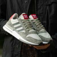 Кроссовки Adidas ZX 500 RM Grey Four Scarlet