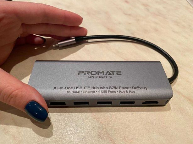 USB-хаб Promate Type-C UniPort-C