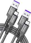 Кабель для быстрой зарядки USB на Type-C 100W  JSAUX 2 метра