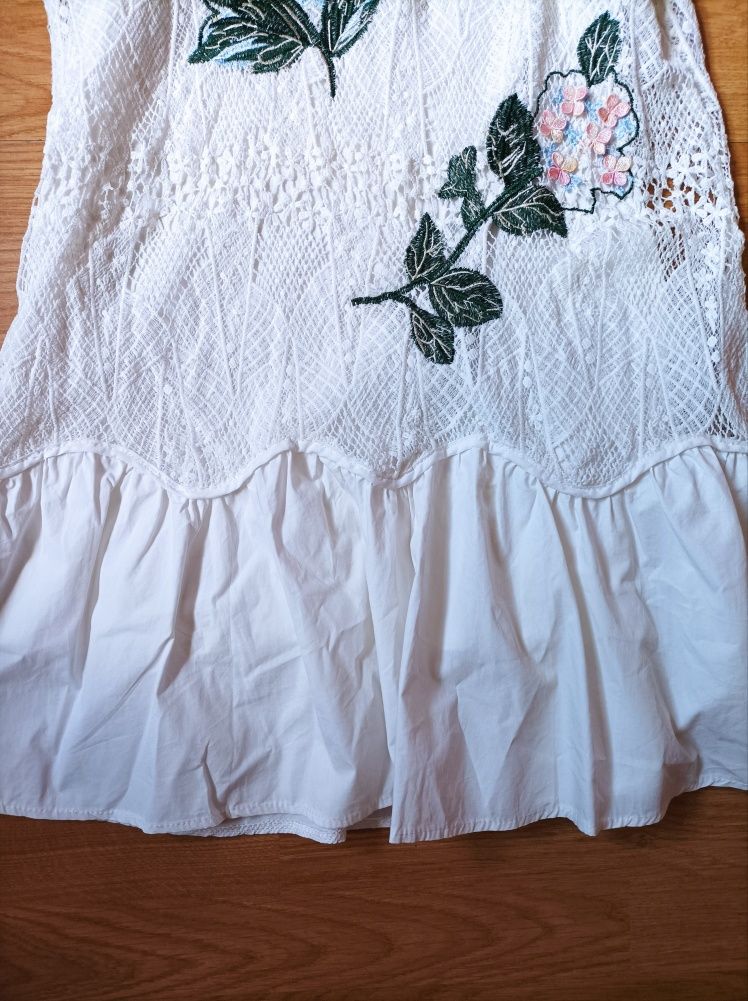 Sukienka biała krótka rozmiar M38