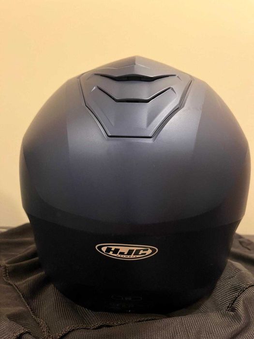 Capacete Modular HJC I90 Solid Azul Anodizado