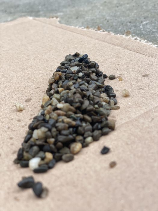 Декоративна галька, крихта, крошка річкова сіра 3-5мм (закарпатська)