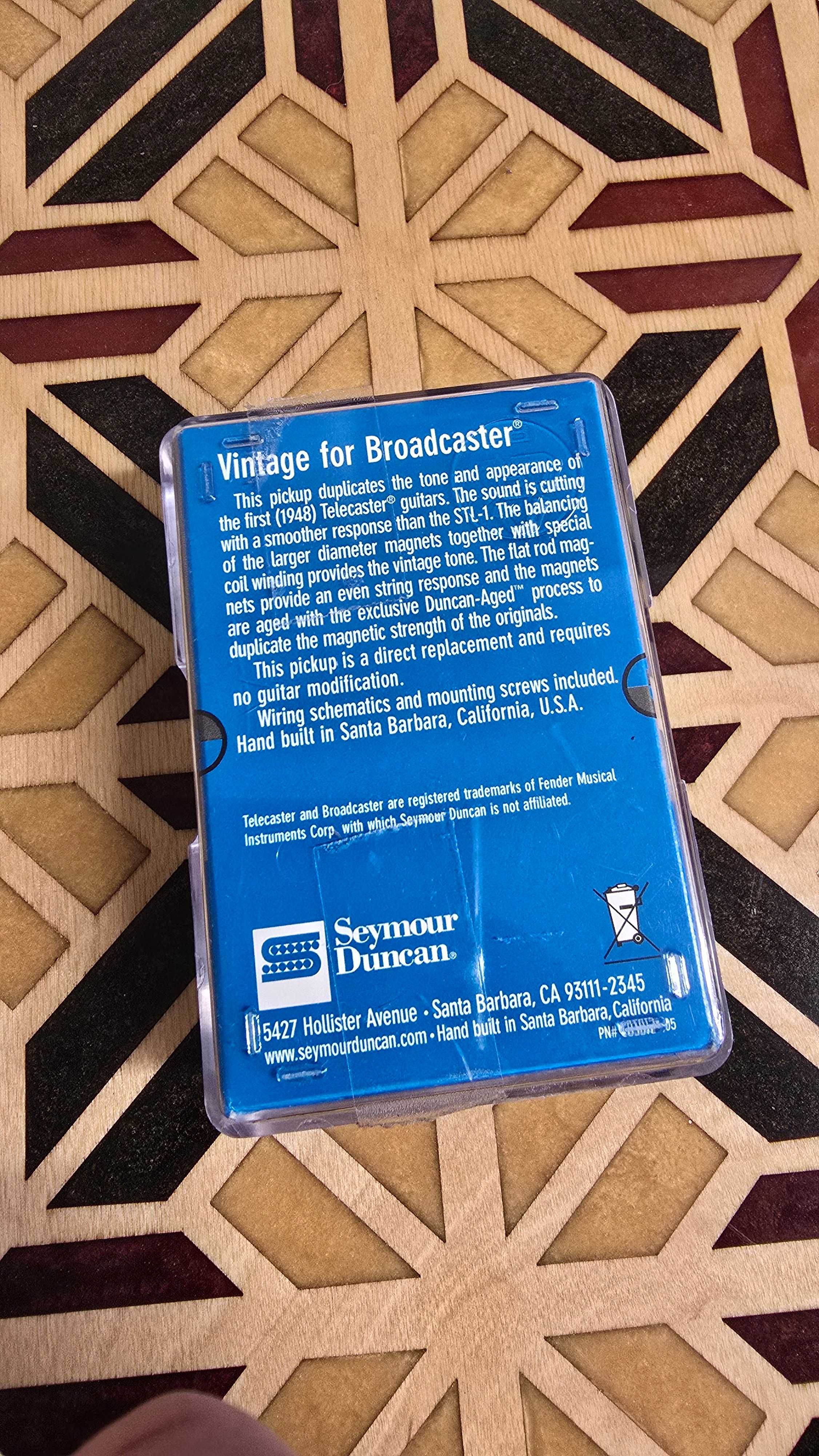 Seymour Duncan STL-1B, Vintage Broadcaster, do Telecastera