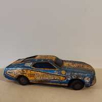 Brinquedo, Carro de Lata antigo - Raro Mustang Azul Swinger TIN TOY