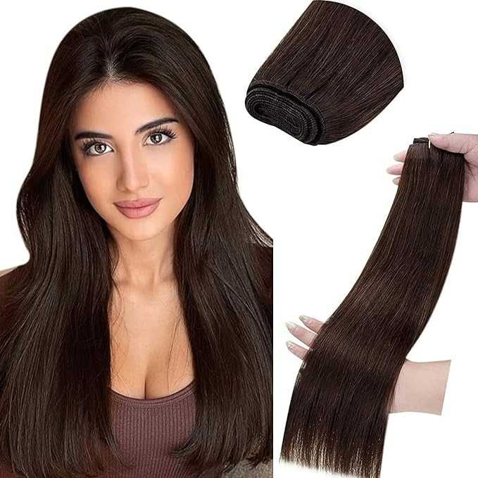 LaaVoo blond balejaż naturalne włosy doczepy treska 70gr 4 pasma 50 cm