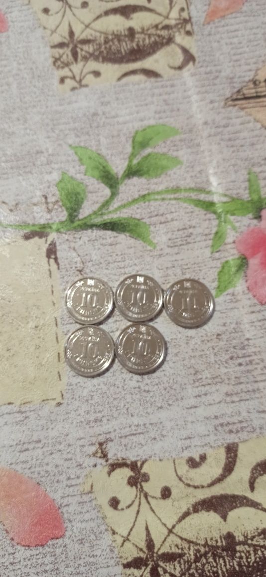 5 рідкісних монет по 10 грн 2024 року випуску за всі 500 грн