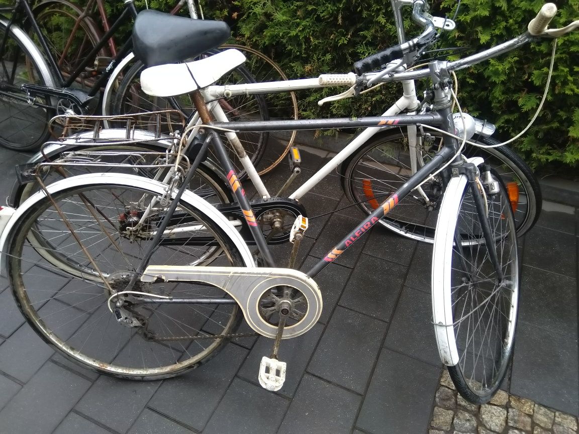 Stare rowery zestaw 4 sztuk PRL jagna vintage