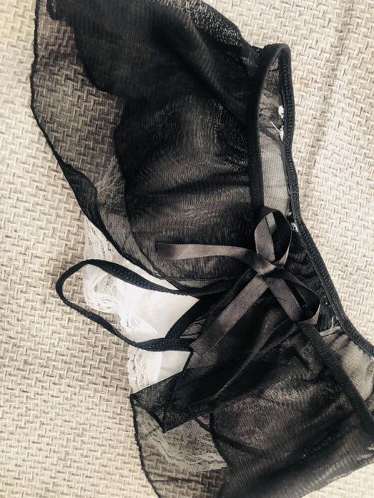 Strój pokojówka sexy zabawa eeotyczne przebranie S