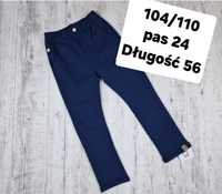 Spodnie bawelna 104/110 chłopięce, eleganckie, wizytowe, miękkie,  wyg