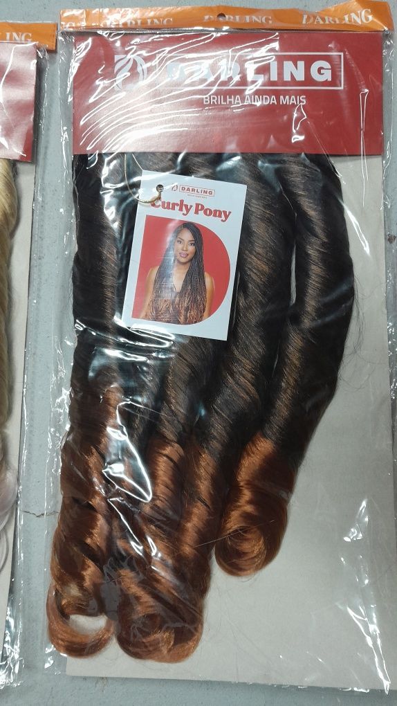 Tranças de postiço estilo Francês Pony Curly
