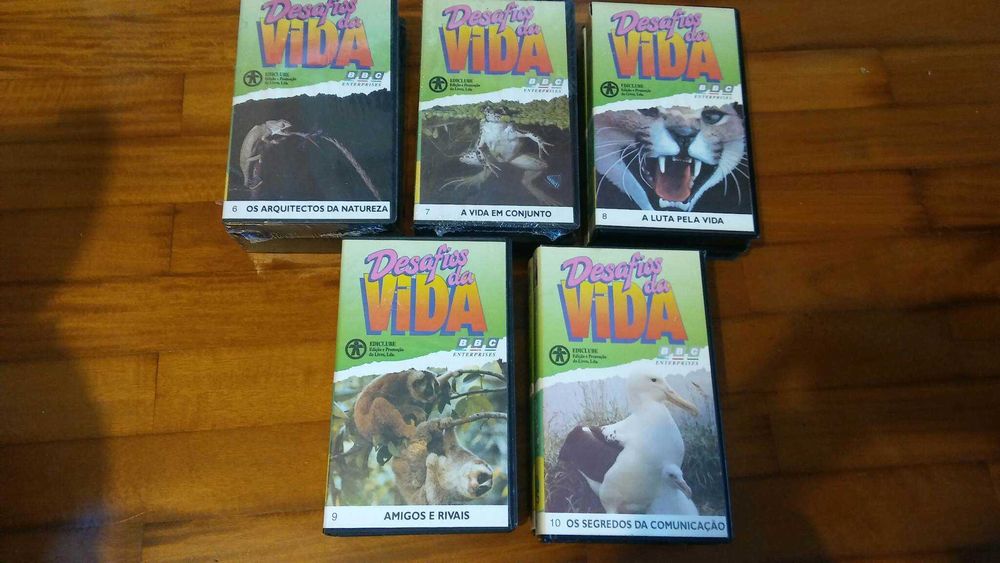 VHS - 33 cassetes - Desafios da Vida - BBC - 1994