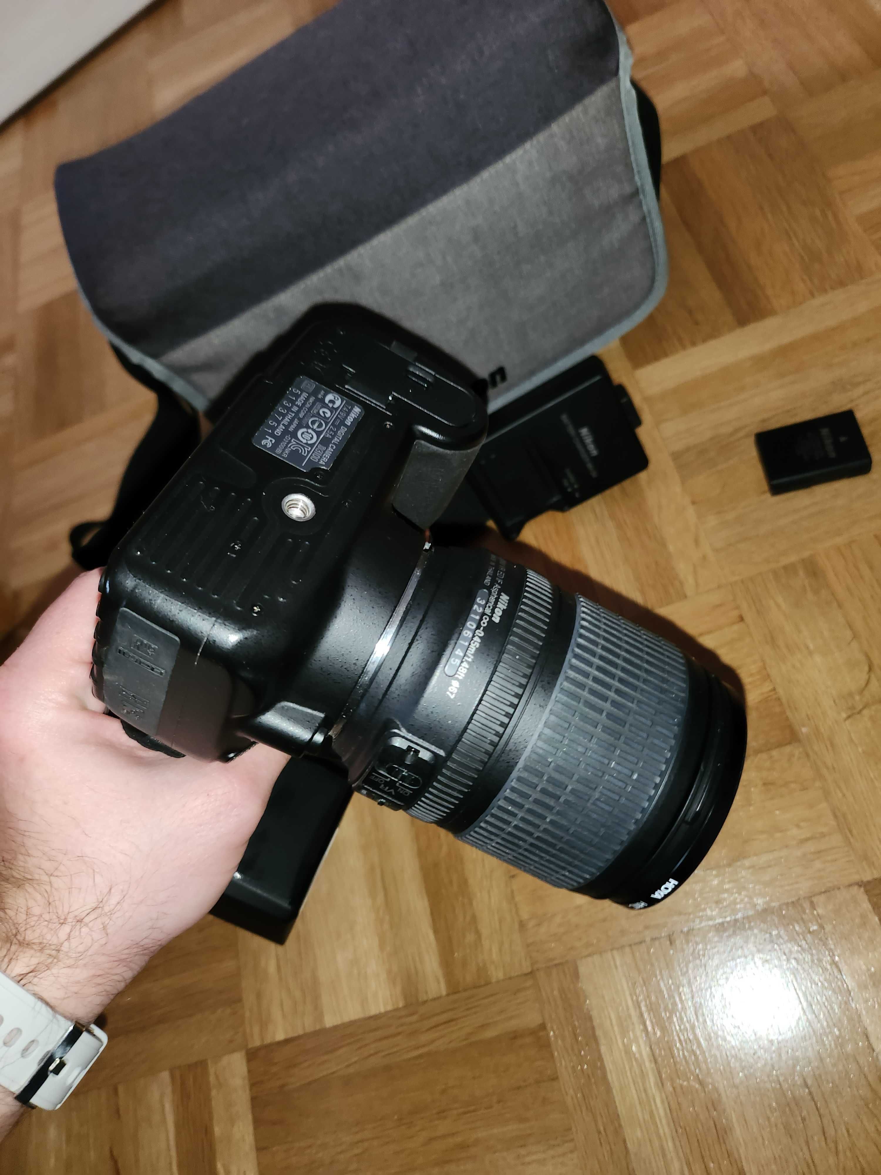 Nikon d3100 z obiektywem 18-505 VR stabilizacją
