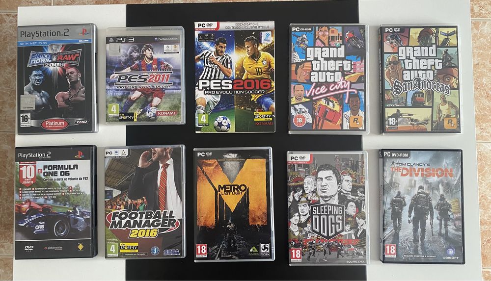 Jogos PC, PS3 e PS2 (preço na descrição)