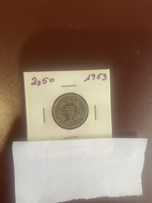 2.50 escudos 1953 cabo verde