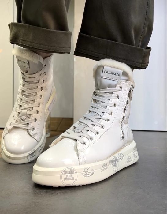 Оригинал! Premiata Edith 6108 Премиата мех зима ботинки кроссовки