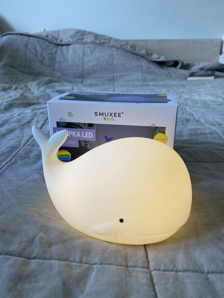 Smukee lampka led wieloryb nocna dla dziecka