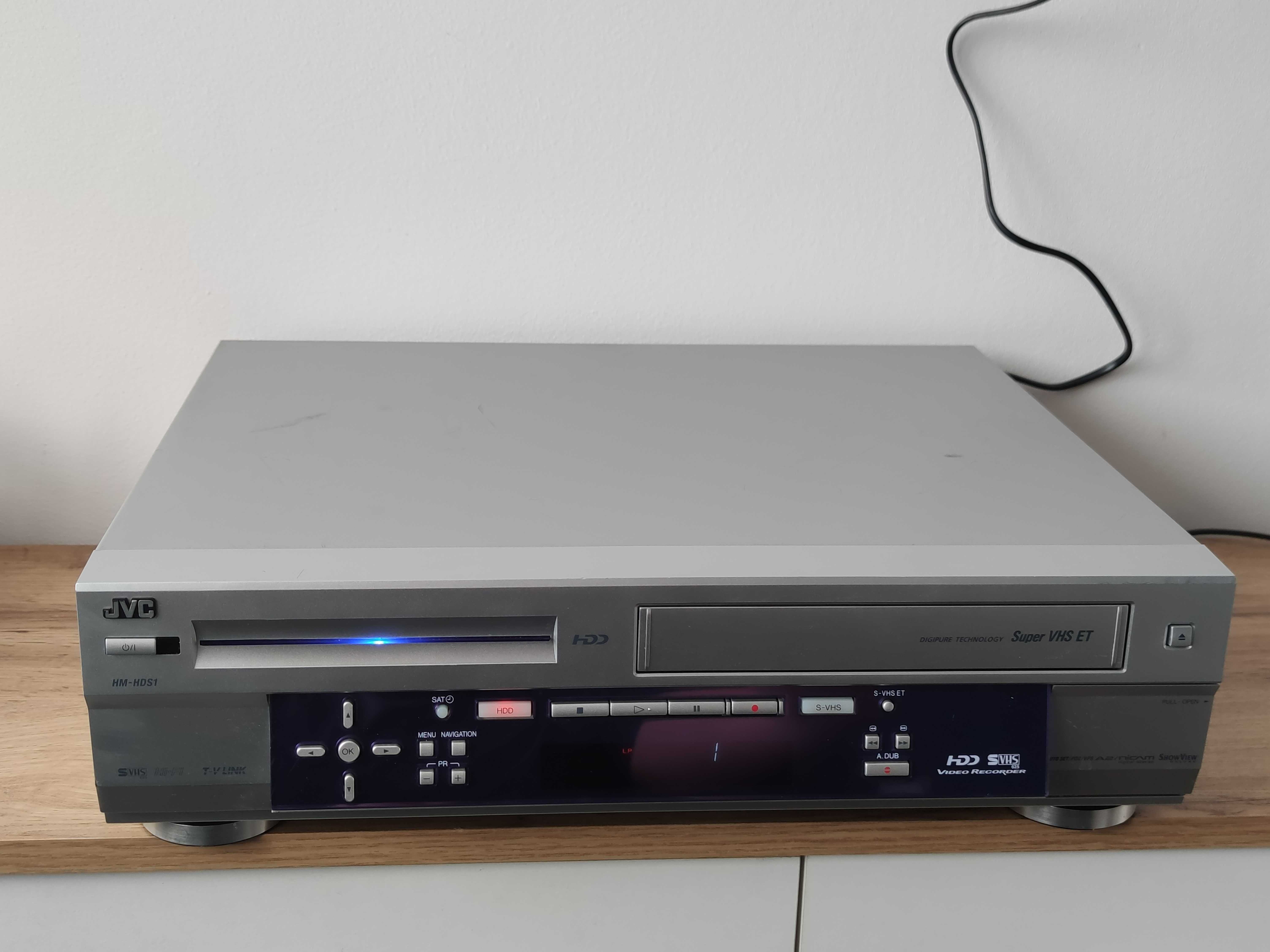 JVC HM-HDS1 Super VHS/HDD nagrywarka S-vhs combo HiFi pdc vps a2 nicam