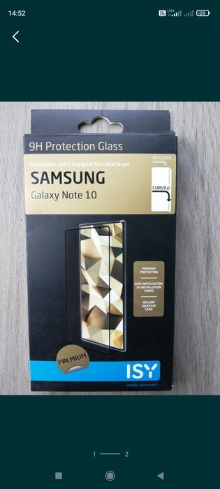 Szkło ochronne 9H do Samsung Galaxy note 10